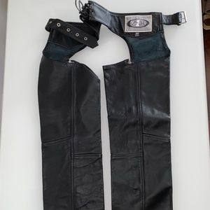Genuine Leather Motorcycle Chaps